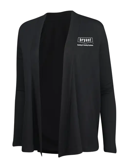 Black Womens Concept Cardigan w/Bryant H&C Systems Logo