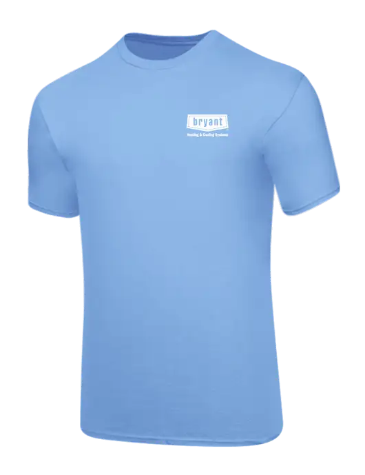 Core Blend Light Blue T-Shirt w/Bryant H&C Systems Logo