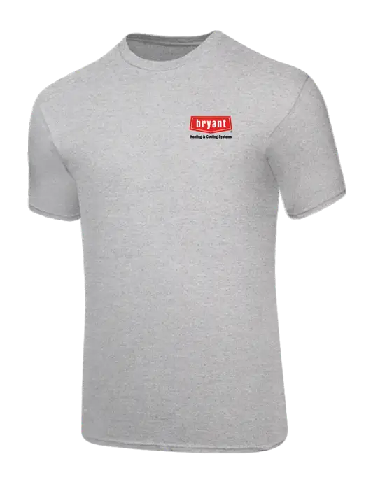 Core Blend Light Grey Heather T-Shirt w/Bryant H&C Systems Logo