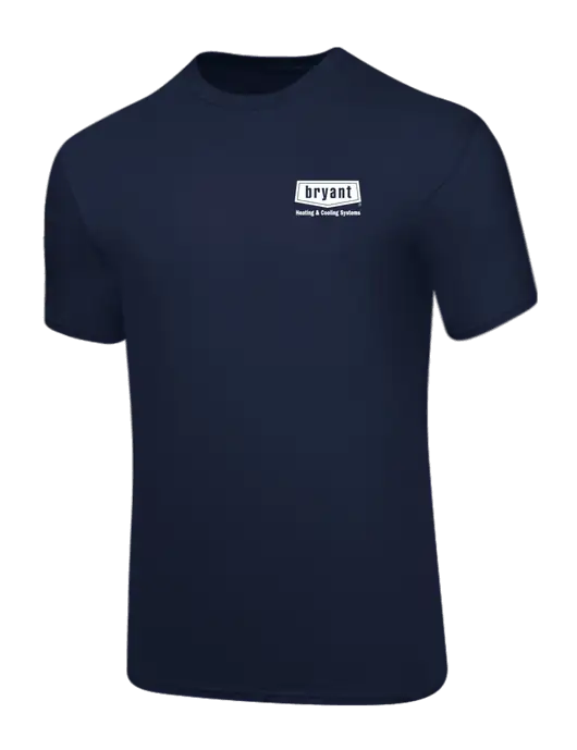 Core Blend Navy T-Shirt w/Bryant H&C Systems Logo