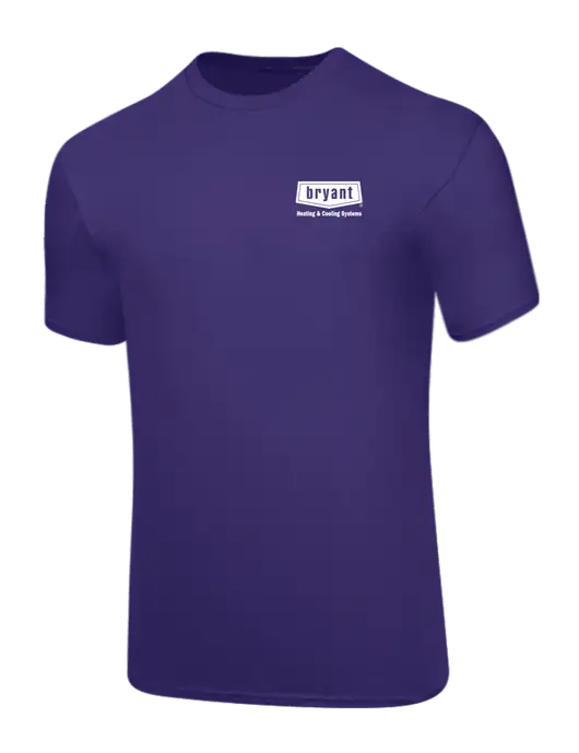 Core Blend Purple T-Shirt w/Bryant H&C Systems Logo