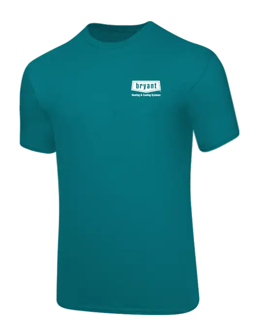 Core Blend Teal T-Shirt w/Bryant H&C Systems Logo