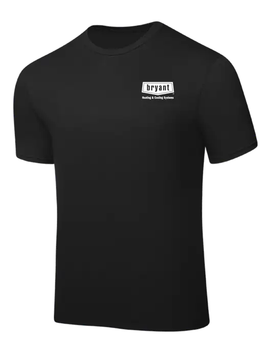 Black PosiCharge Competitor Tee w/Bryant H&C Systems Logo
