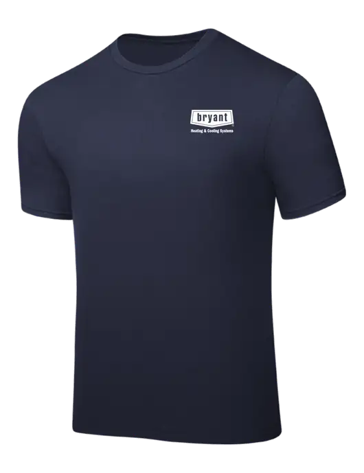 Navy PosiCharge Competitor Tee w/Bryant H&C Systems Logo