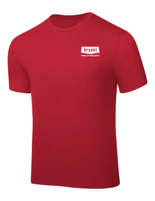 Red PosiCharge Competitor Tee w/Bryant H&C Systems Logo