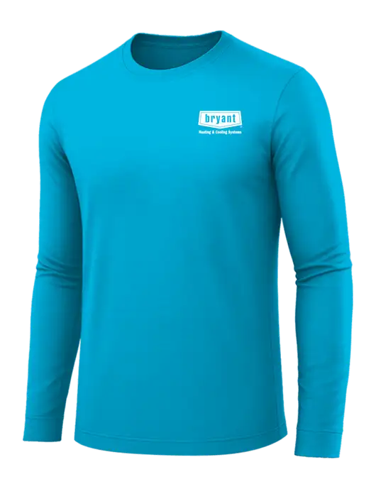Long Sleeve Sapphire PosiCharge Competitor Tee w/Bryant H&C Systems Logo