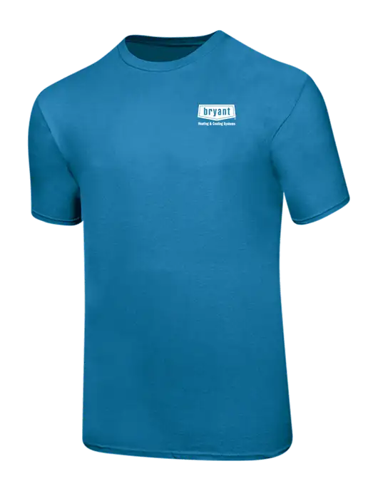 Ring Spun Sapphire 4.5 oz T-Shirt w/Bryant H&C Systems Logo