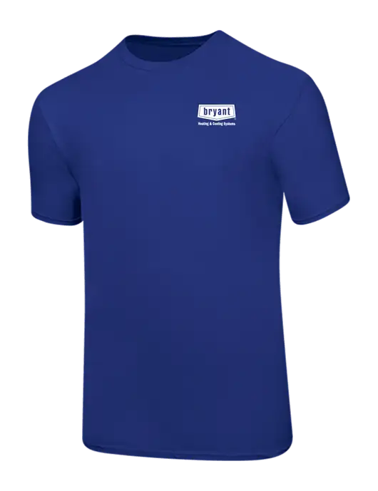 Ring Spun Royal 4.5 oz T-Shirt w/Bryant H&C Systems Logo