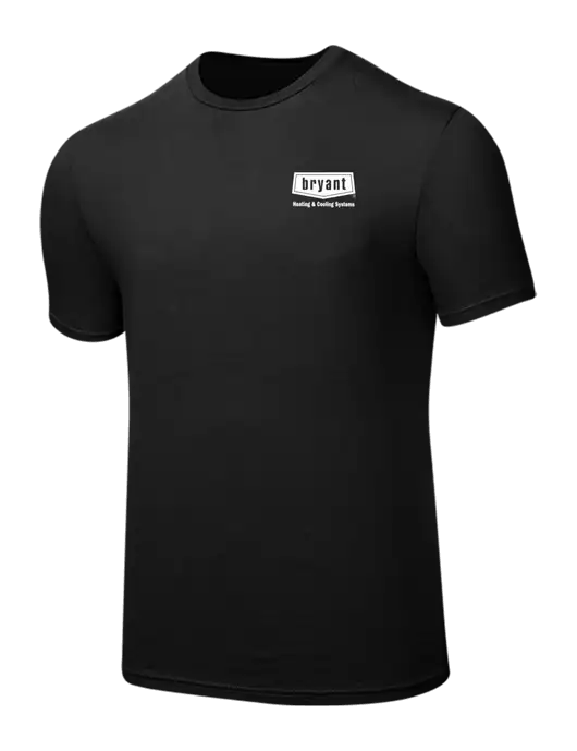Seriously Soft Black T-Shirt w/Bryant H&C Systems Logo