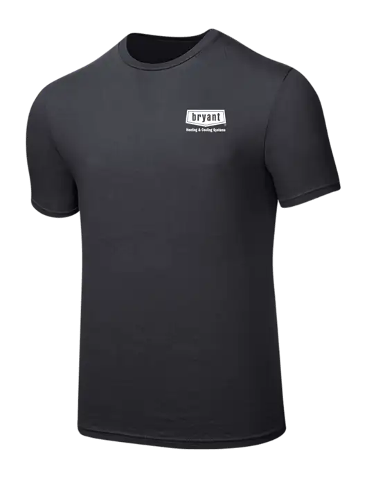 Seriously Soft Charcoal T-Shirt w/Bryant H&C Systems Logo