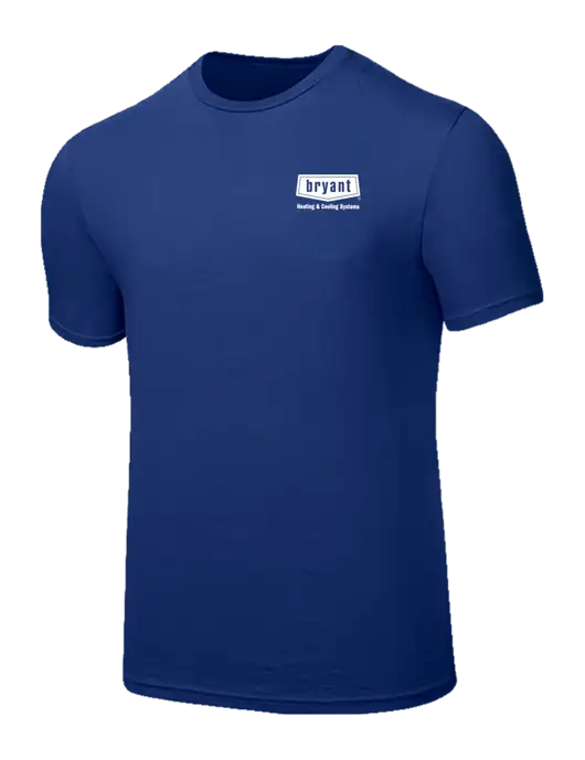 Seriously Soft Dark Royal T-Shirt w/Bryant H&C Systems Logo