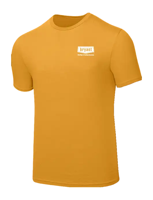 Seriously Soft Yellow Gold T-Shirt w/Bryant H&C Systems Logo