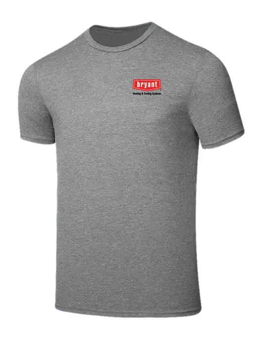 Seriously Soft Grey Frost T-Shirt w/Bryant H&C Systems Logo