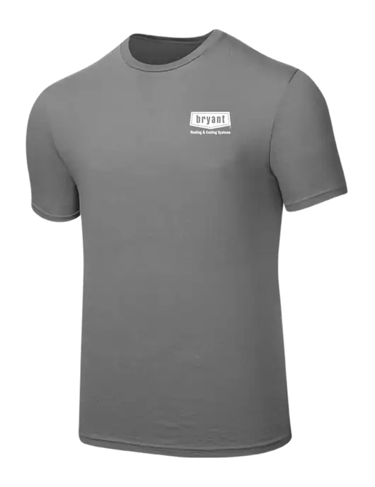 Seriously Soft Medium Grey T-Shirt w/Bryant H&C Systems Logo