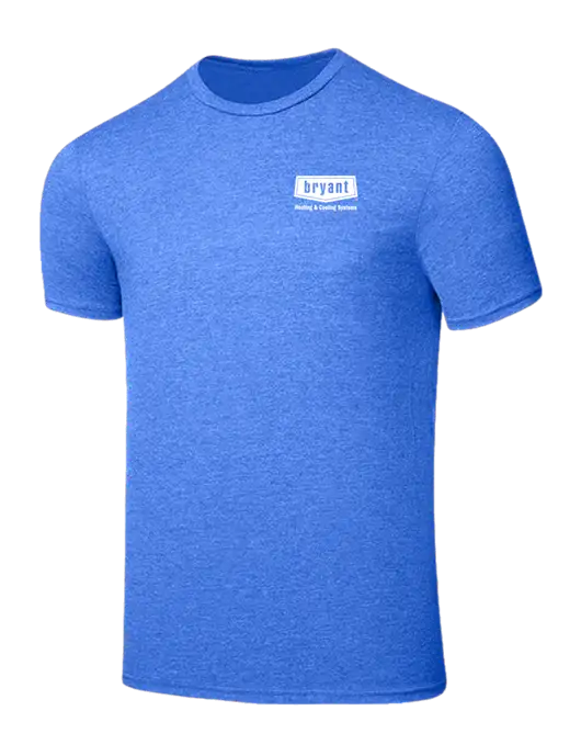 Seriously Soft Heathered Royal T-Shirt w/Bryant H&C Systems Logo