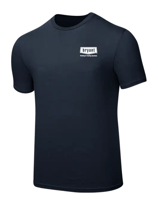 Seriously Soft Navy T-Shirt w/Bryant H&C Systems Logo