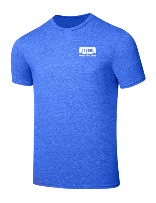 Seriously Soft Royal Frost T-Shirt w/Bryant H&C Systems Logo