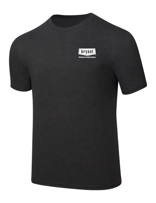 Simply Soft Black Frost 4.5oz  Poly/Combed Ring Spun Cotton T-Shirt w/Bryant H&C Systems Logo