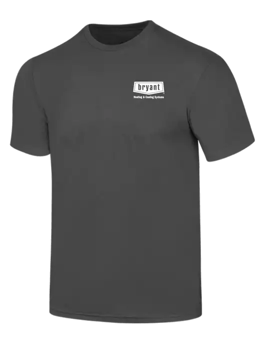 Simply Soft Charcoal 4.5oz  Poly/Combed Ring Spun Cotton T-Shirt w/Bryant H&C Systems Logo