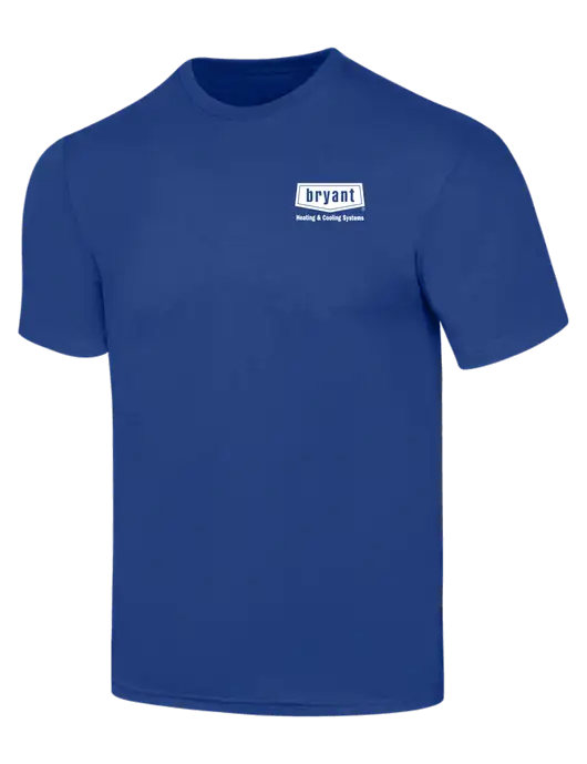 Simply Soft Dark Royal 4.5oz  Poly/Combed Ring Spun Cotton T-Shirt w/Bryant H&C Systems Logo