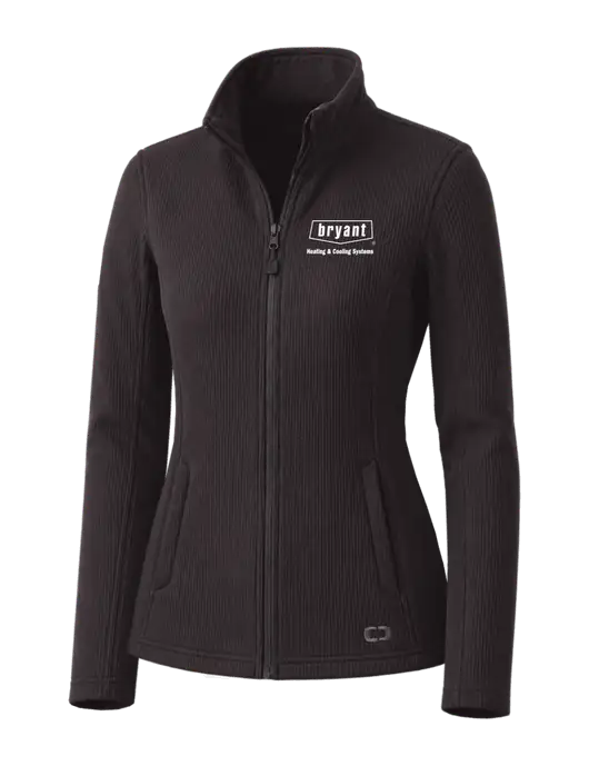 OGIO Blacktop Womens Grit Fleece Jacket w/Bryant H&C Systems Logo