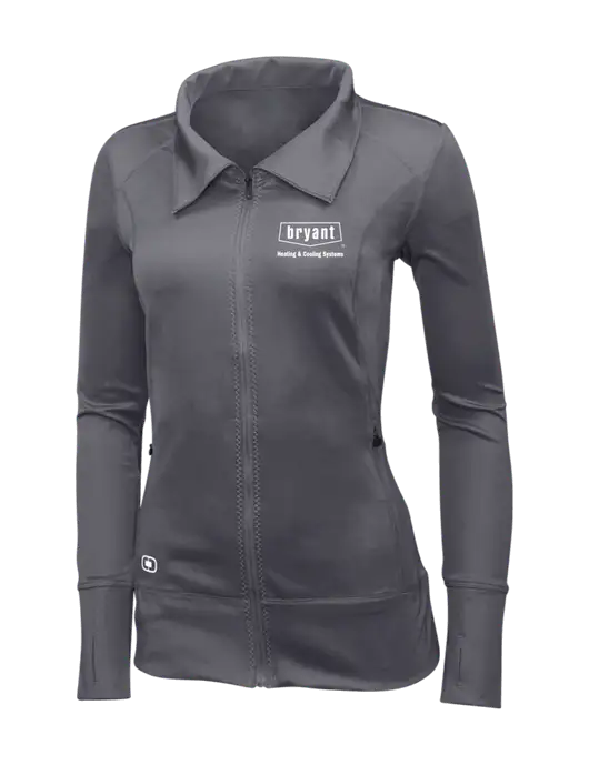 OGIO Dark Grey Womens Endurance Fulcrum Full-Zip w/Bryant H&C Systems Logo