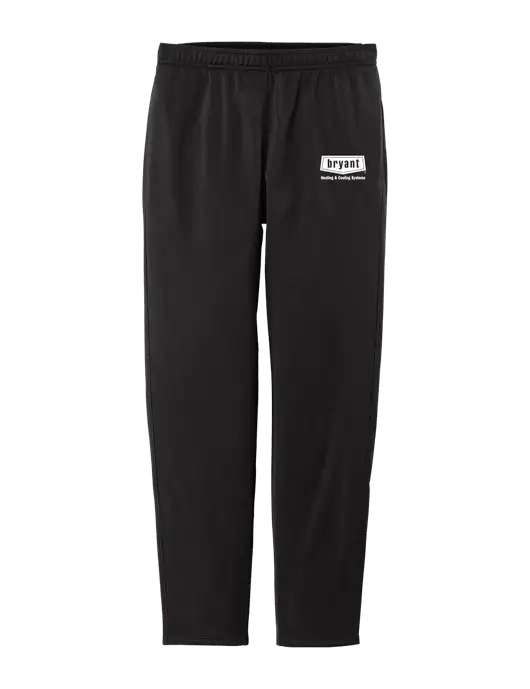 Womens Tricot Black Track Jogger w/Bryant H&C Systems Logo