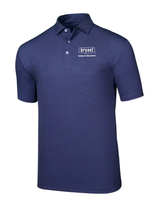 Callaway Birdseye Navy Polo w/Bryant H&C Systems Logo