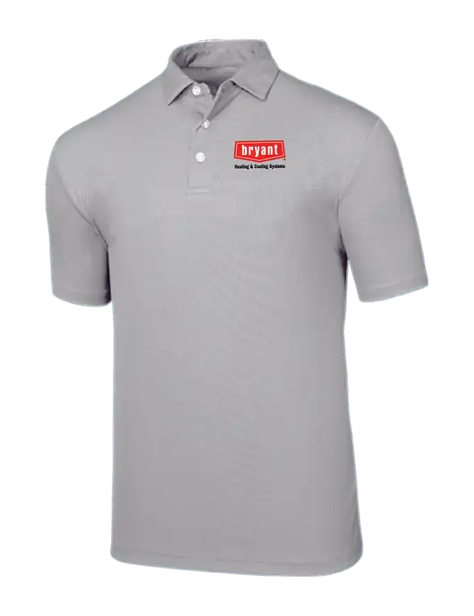 Callaway Birdseye Light Grey Polo w/Bryant H&C Systems Logo