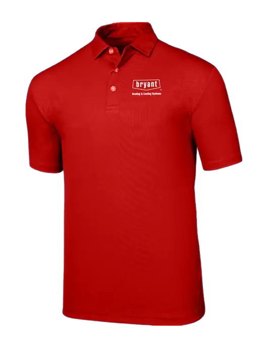 Callaway Birdseye Red Polo w/Bryant H&C Systems Logo