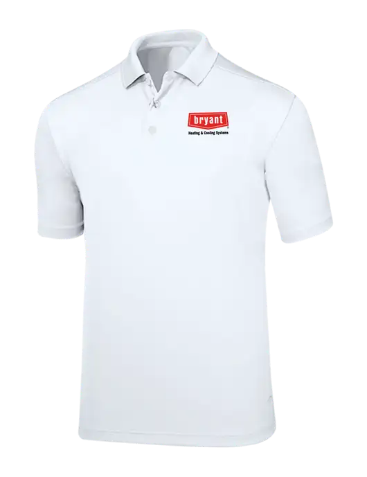 Callaway Core Bright White Performance Polo w/Bryant H&C Systems Logo