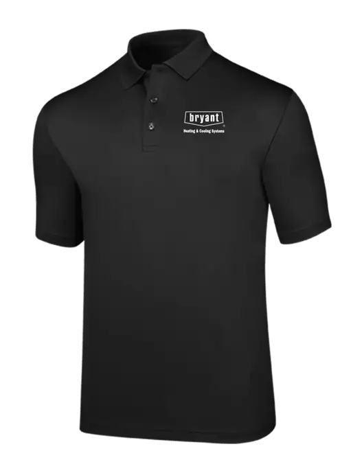 Callaway Opti-Dri Black Chev Polo w/Bryant H&C Systems Logo