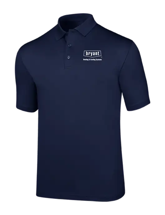 Callaway Opti-Dri Navy Chev Polo w/Bryant H&C Systems Logo