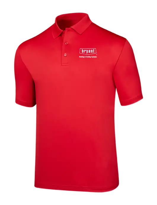 Callaway Opti-Dri Red Chev Polo w/Bryant H&C Systems Logo