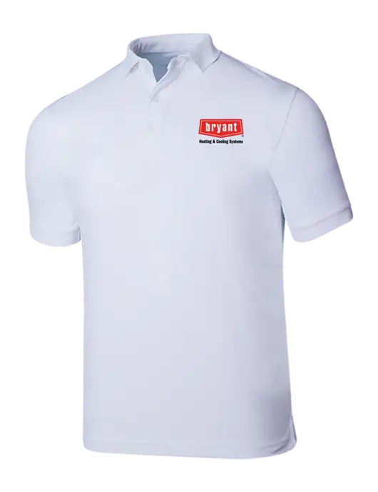 Callaway Ottoman Bright White Polo w/Bryant H&C Systems Logo