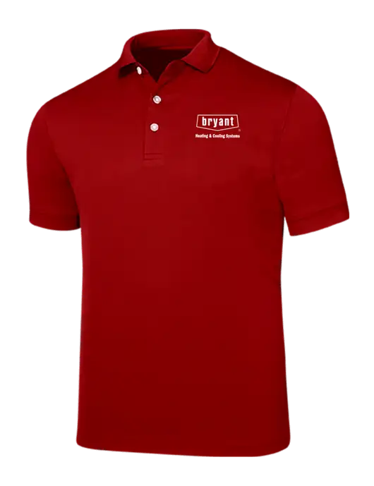 Callaway Ottoman Red Polo w/Bryant H&C Systems Logo