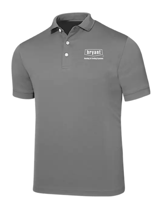 Callaway Ottoman Medium Grey Polo w/Bryant H&C Systems Logo