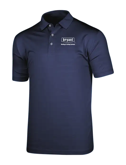 Callaway Vibrant Navy Ventilated Polo w/Bryant H&C Systems Logo