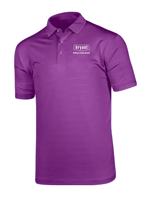 Callaway Vibrant Purple Ventilated Polo w/Bryant H&C Systems Logo