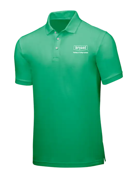 Kelly Green Core Classic Pique w/Bryant H&C Systems Logo