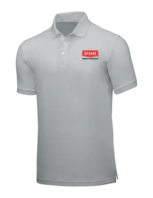 Light Grey Core Classic Pique w/Bryant H&C Systems Logo