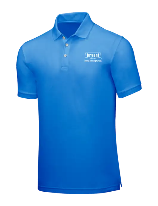 Light Royal Blue Core Classic Pique w/Bryant H&C Systems Logo