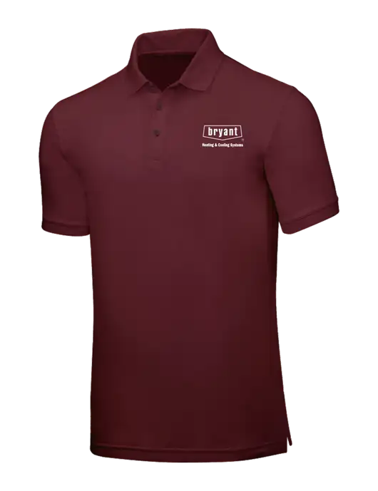 Maroon Core Classic Pique w/Bryant H&C Systems Logo