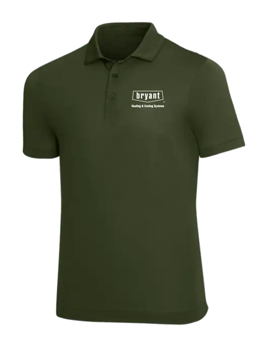 Mercer+Mettle Dark Green Stretch Jersey Polo w/Bryant H&C Systems Logo