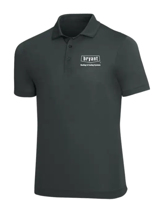 Mercer+Mettle Dark Grey Stretch Jersey Polo w/Bryant H&C Systems Logo