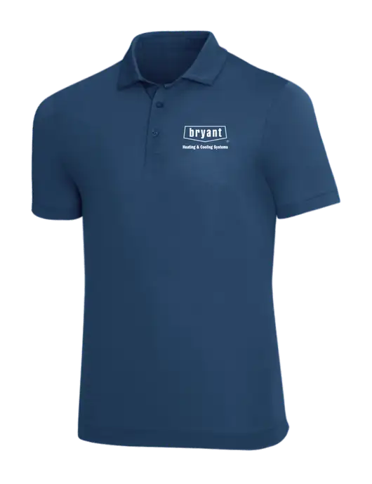 Mercer+Mettle Very Dark Sapphire Blue Stretch Jersey Polo w/Bryant H&C Systems Logo
