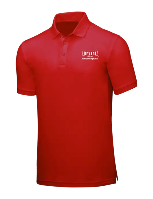 Red Core Classic Pique w/Bryant H&C Systems Logo