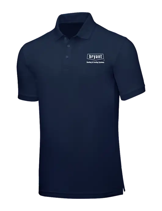 Navy Blue Core Classic Pique w/Bryant H&C Systems Logo