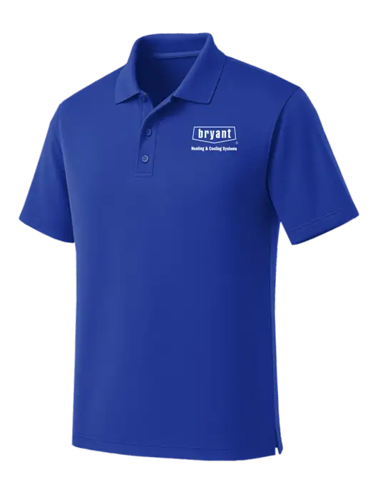Dark Royal Dry Zone UV Micro Mesh Polo w/Bryant H&C Systems Logo