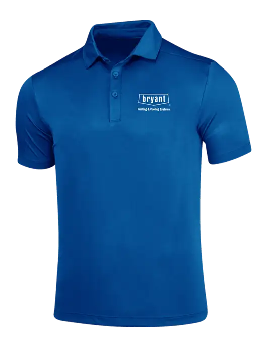 True Royal Posi-UV Pro Polo w/Bryant H&C Systems Logo